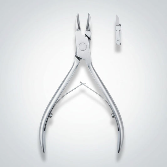 Professional Stainless Steel Cuticle Nipper with Curved Blade