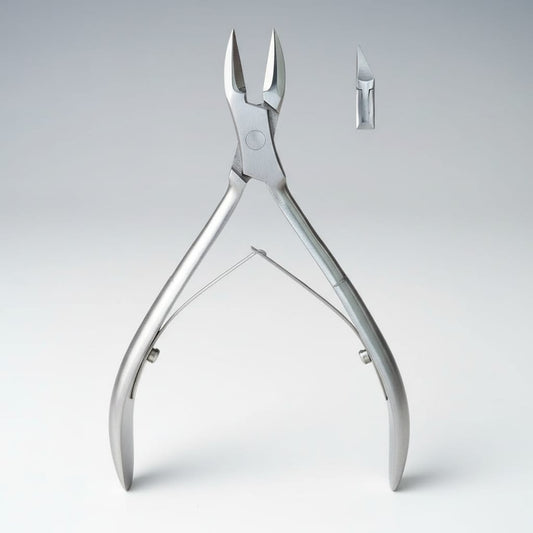 Professional Stainless Steel Nail Nipper Clippers (Curved Jaw)