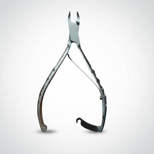 Stainless Steel Curved Nail Nipper (Professional Cuticle & Ingrown Nail Remover)